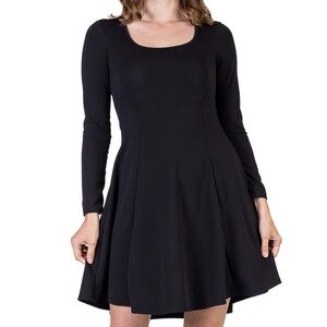 Elegant Black Long Sleeve Dress